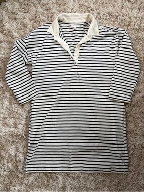 Striped Polo Tunic Dress